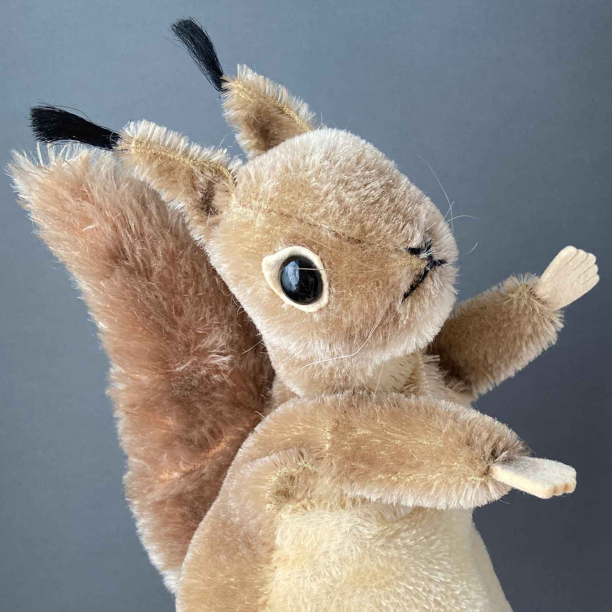 Vintage STEIFF Hopsi Squirrel Hand Puppet ~ 1960s – Once