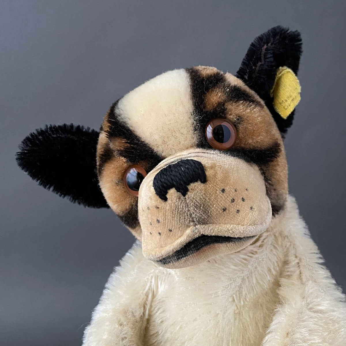 Vintage STEIFF Bully Bulldog Hand Puppet ~ 1952-1963 Rare! – Once