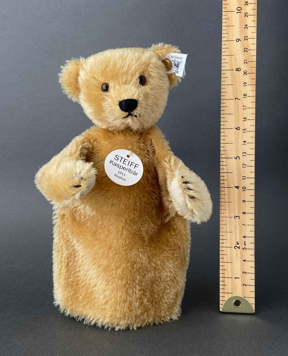 Vintage STEIFF Punchy Teddy BEAR Hand Puppet ~ 1911 - 2005 Replica