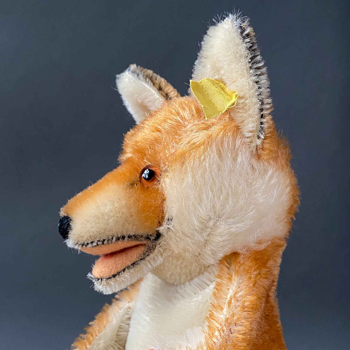 ぬいぐるみ vintage steiff Fox plush toy 03-Steiff-Fox-Hand-Puppet-
