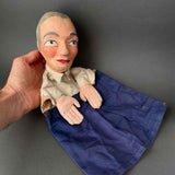 WPA Grandfather Hand Puppet ~ 1930s Rare!