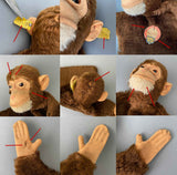 STEIFF Jocko Monkey Hand Puppet ~ ALL IDs 1952-53 Early Model!