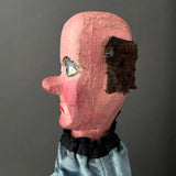 BALD MAN Hand Puppet ~ 1920-30s Punch and Judy Unique!