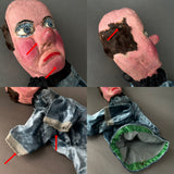 BALD MAN Hand Puppet ~ 1920-30s Punch and Judy Unique!
