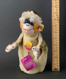 STEIFF Mungo Monkey Hand Puppet ~ ALL IDS 1968-78 Mint!
