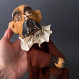 TOBY the Dog Hand Puppet ~ Late 19th c. Punch and Judy Rare!