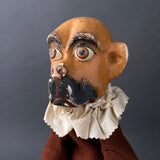 TOBY the Dog Hand Puppet ~ Late 19th c. Punch and Judy Rare!