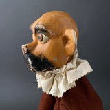 TOBY the Dog Hand Puppet ~ Late 19th c. Punch and Judy Rare!