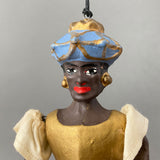 African Prince Toy Marionette ~ Italy 1930s