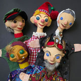 WITCH Hand Puppet ~ Papier Mache 1960s