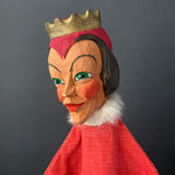 Hohnsteiner QUEEN Hand Puppet ~ 1960s