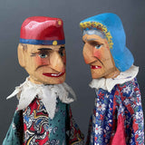 PUNCH and JUDY Hand Puppets ~ Early 1900s