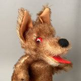 SCHUCO Bad Wolf Hand Puppet ~ 1950s Rare!