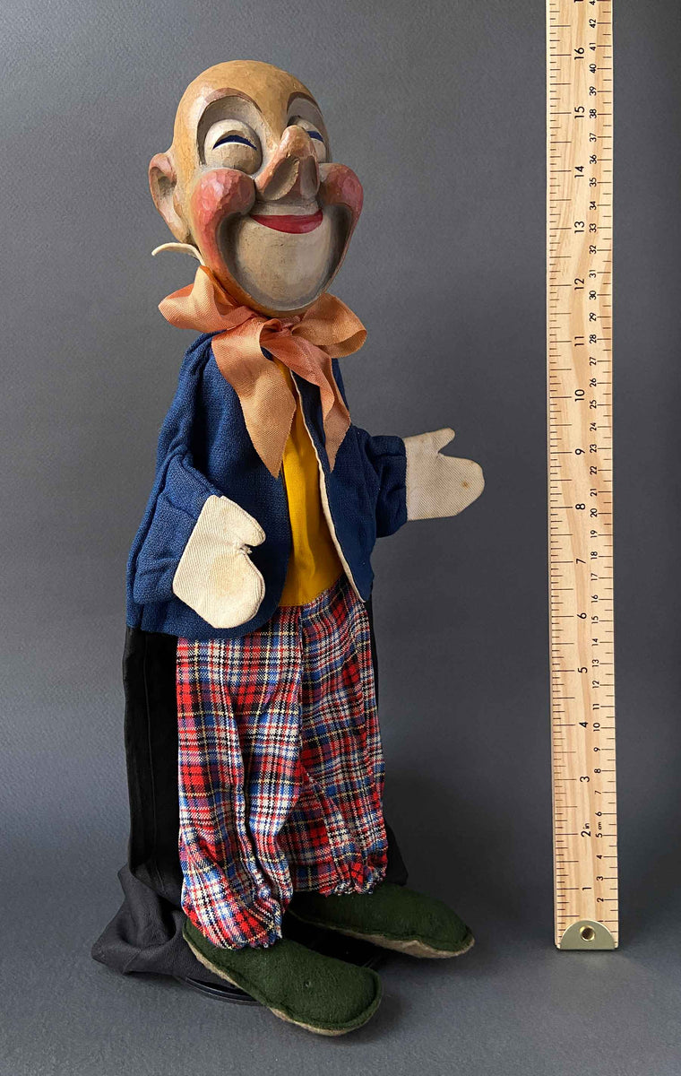 Vintage Bross CLOWN Hand Puppet ~ circa 1950s Rare! – Once Upon A