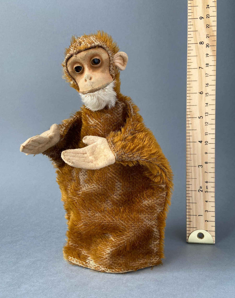 Antique SCHUCO Monkey Hand Puppet ~ 1920s Rare! – Once Upon A Puppet
