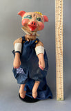WPA Little Pig Hand Puppet ~ 1930s Rare!