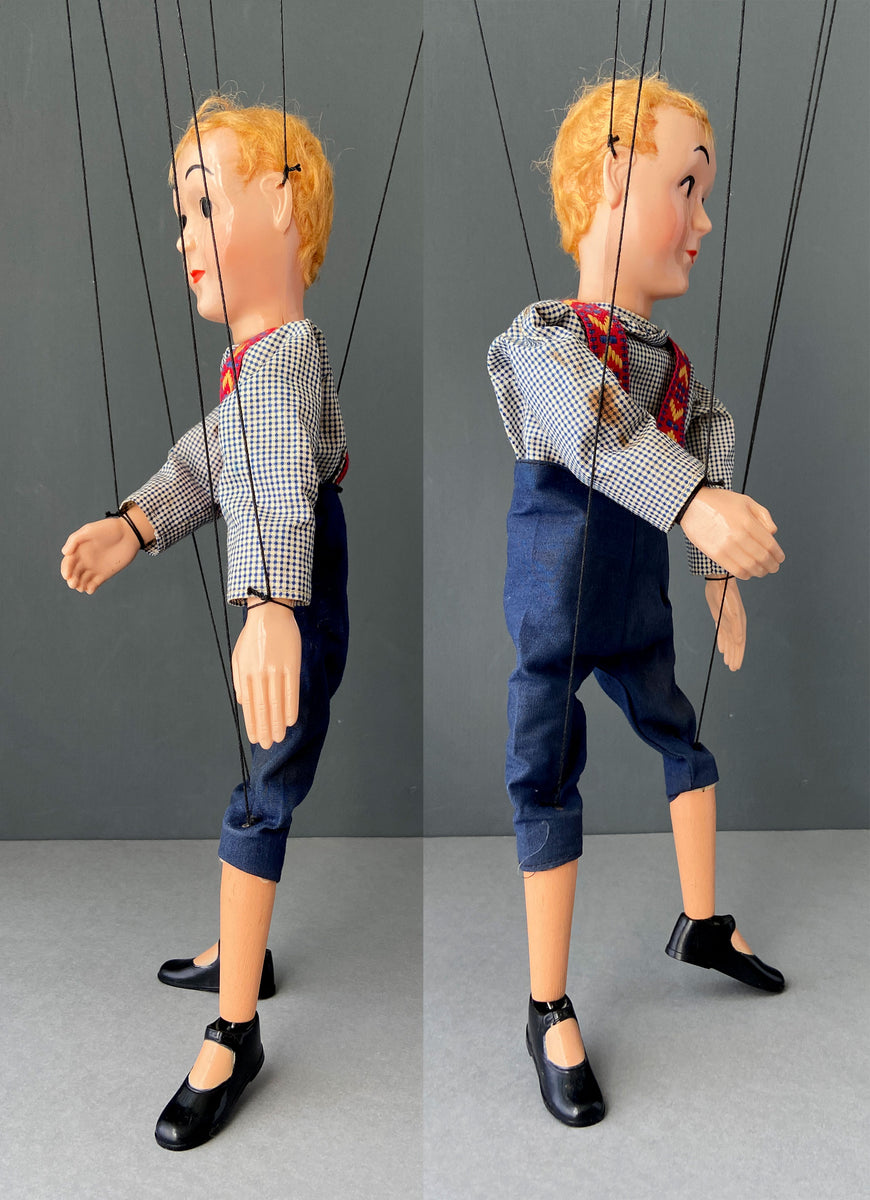 Vintage BOY Marionette ~ Germany 1960s – Once Upon A Puppet