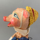 WPA Little Pig Hand Puppet ~ 1930s Rare!