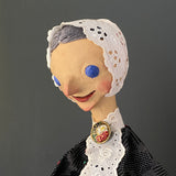 GRANDMOTHER Hand Puppet ~ Papier Mache 1960s