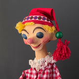 JESTER Hand Puppet ~ Papier Mache 1960s