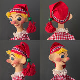 JESTER Hand Puppet ~ Papier Mache 1960s