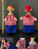 JESTER Hand Puppet ~ Papier Mache 1960s