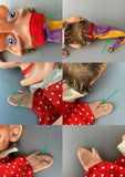 Mr PUNCH Hand Puppet ~ 1970s