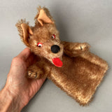 SCHUCO Bad Wolf Hand Puppet ~ 1950s Rare!