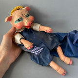WPA Little Pig Hand Puppet ~ 1930s Rare!