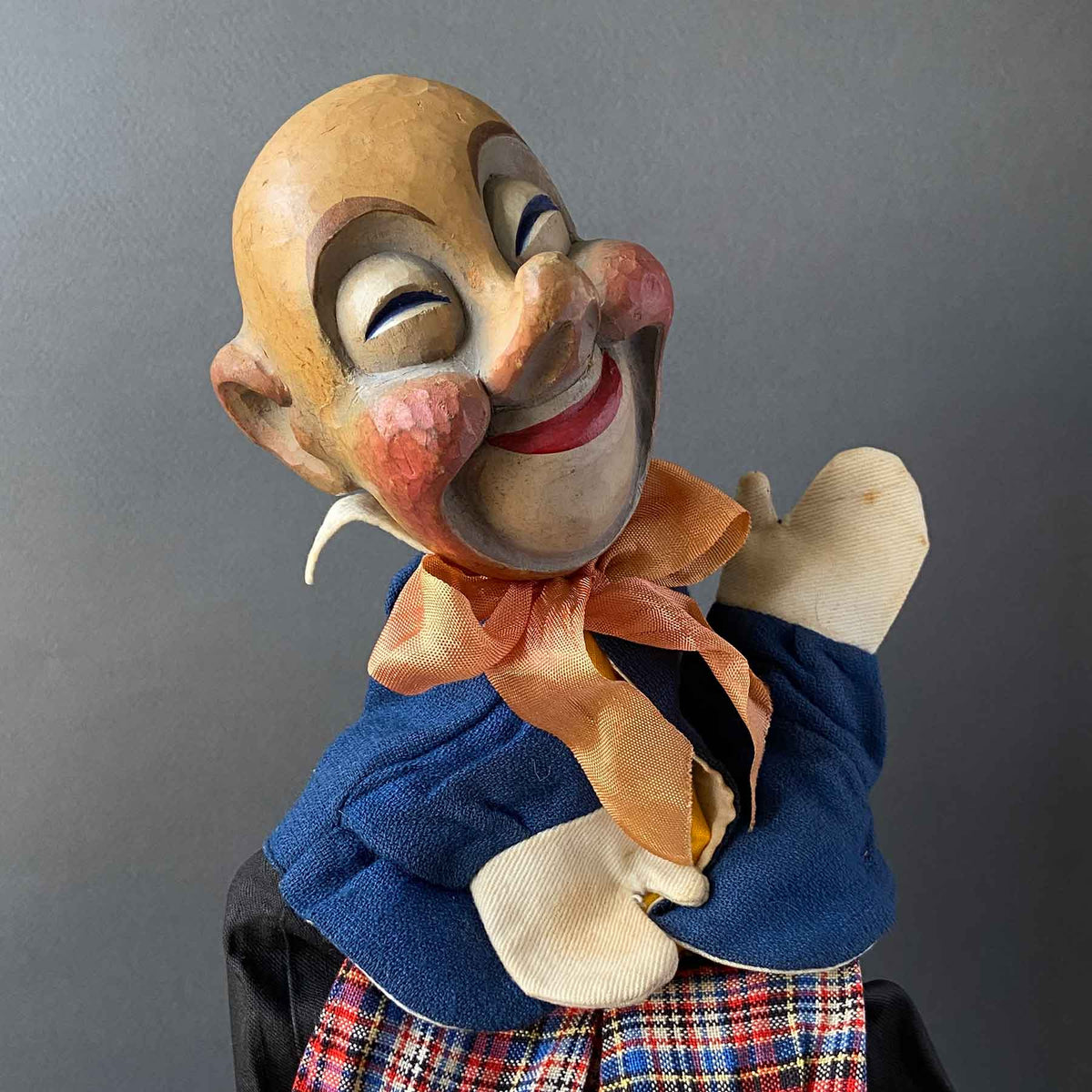 Vintage Bross CLOWN Hand Puppet ~ circa 1950s Rare! – Once Upon A