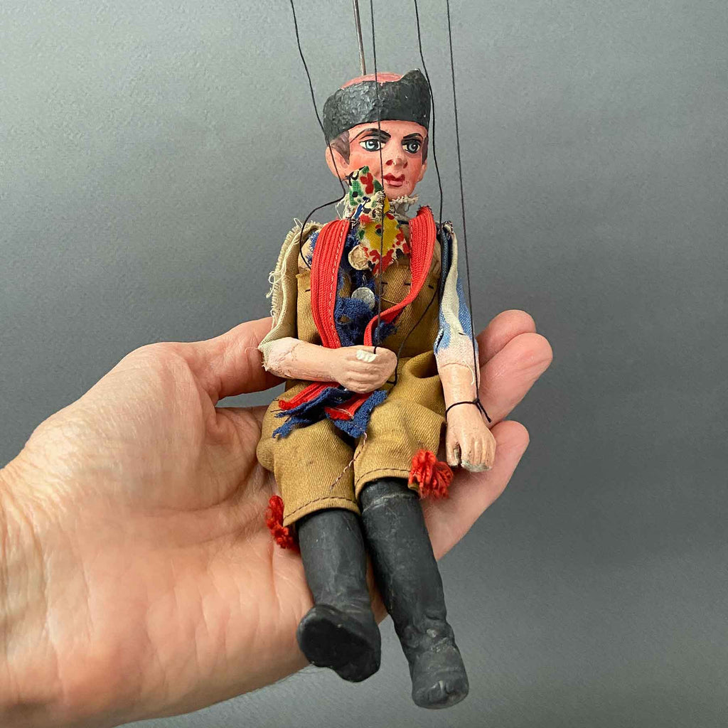 Antique GENTLEMAN Marionette ~ Czechoslovakia early 1900s Rare