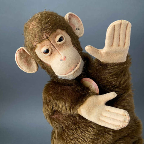 STEIFF Jocko Monkey Hand Puppet ~ 1930s Rare!