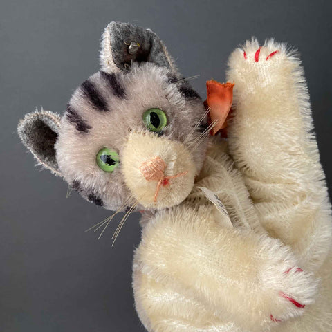 STEIFF Cat Hand Puppet ~ 1950-53 Early Model!