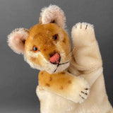 STEIFF Young Lion Hand Puppet ~ 1950s Rare!