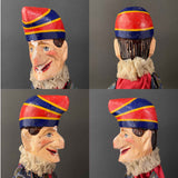 Mr PUNCH and JUDY Hand Puppets ~ 1920-30s Rare!