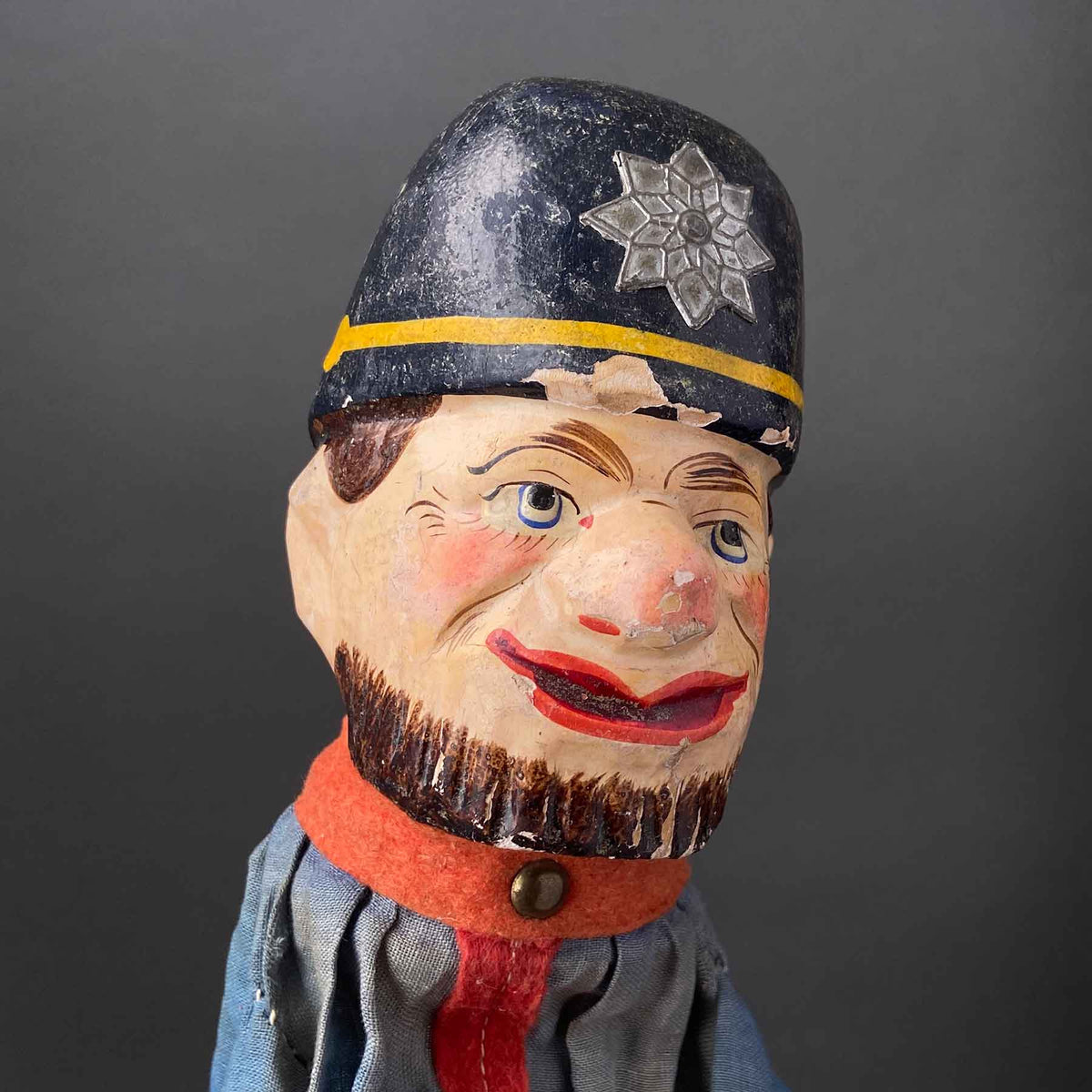 Antique JUDGE Hand Puppet ~ Early 1900s Punch and Judy – Once Upon A Puppet