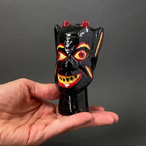Devil Puppet Head ~ 1960s Punch and Judy