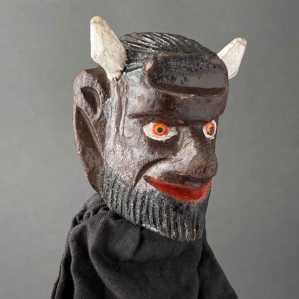 DEVIL Hand Puppet ~ 1930s Punch and Judy – Once Upon A Puppet
