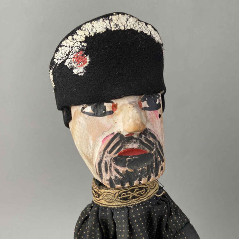 GENDARME Hand Puppet ~ Guignol France early 1900s Rare!