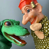 Mr PUNCH and CROCODILE Hand Puppets ~ 1980s