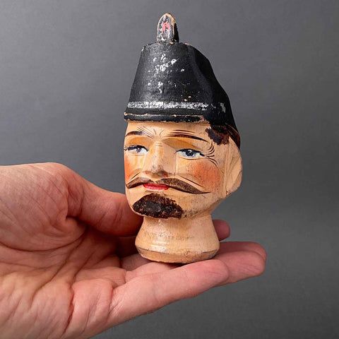 CONSTABLE Puppet Head ~ 1940s Punch and Judy