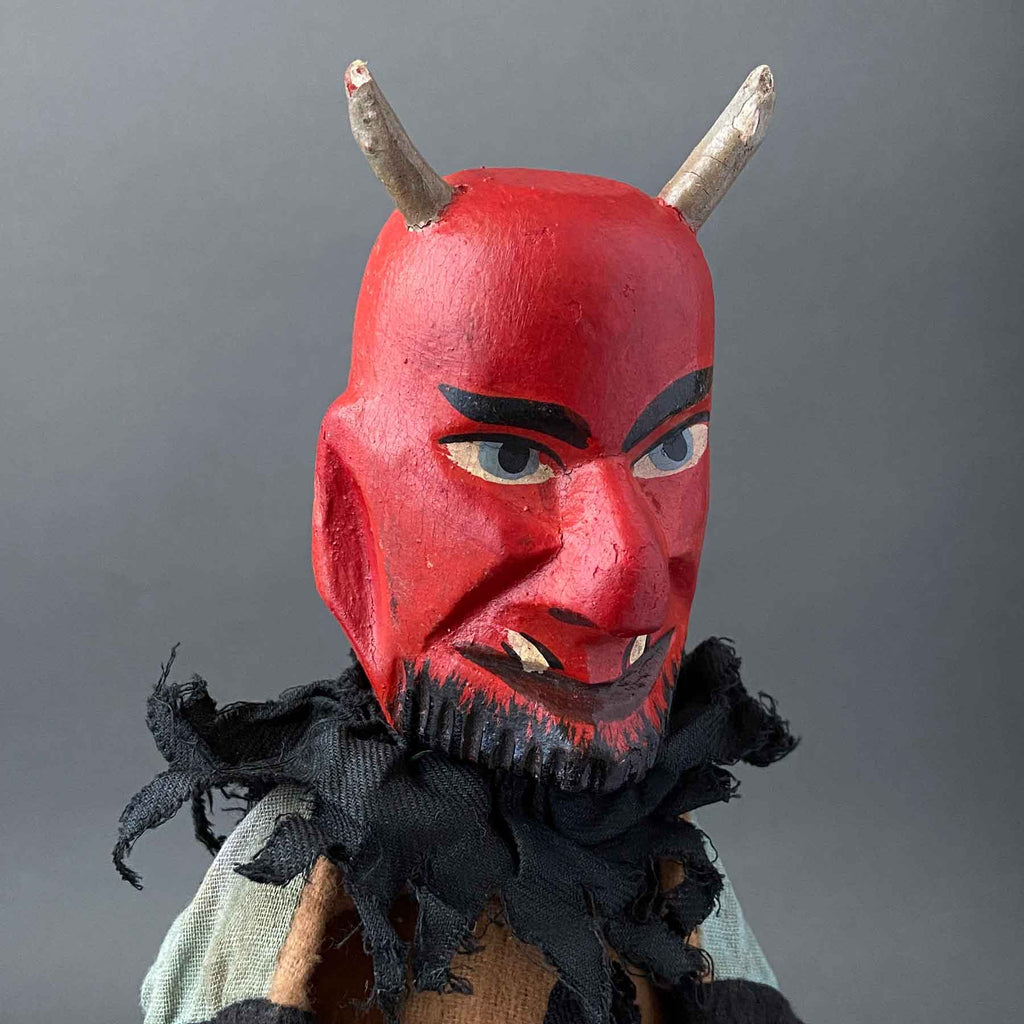 DEVIL Hand Puppet ~ Early 1900s Punch and Judy Show – Once Upon A Puppet