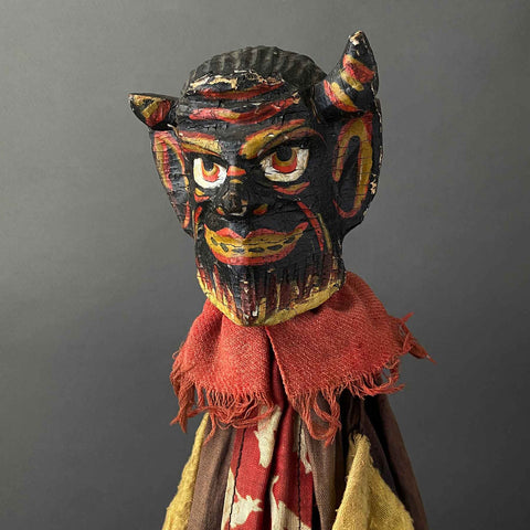 DEVIL Hand Puppet ~ Early 20th Century