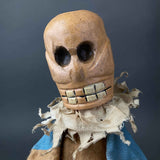 SKELETON Hand Puppet ~ Early-mid 1900s Punch and Judy Rare!