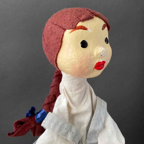 GIRL Hand Puppet ~ Russian 1990s
