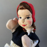 Little Red Riding Hood Puppet by Curt Meissner ~ Germany 1960s