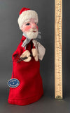 SANTA CLAUS Hand Puppet by Curt Meissner ~ 1960s Rare!