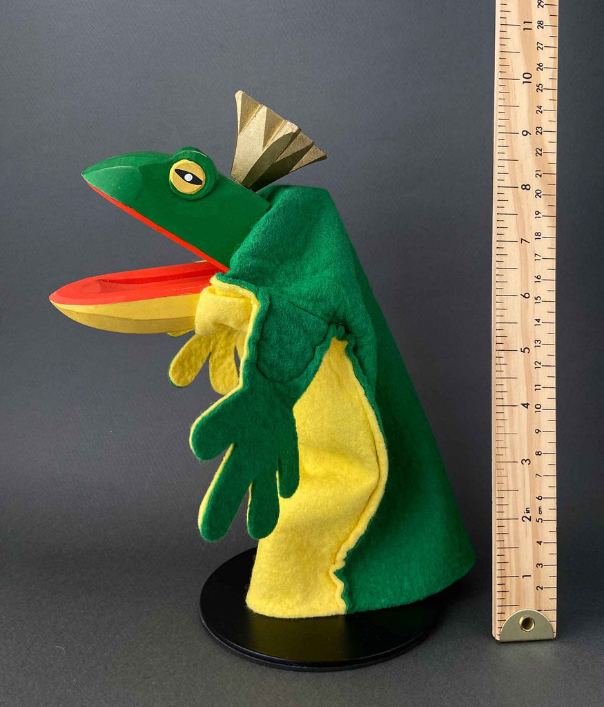 Vintage FROG PRINCE Hand Puppet by Lotte Sievers-Hahn ~ 1970-80s – Once  Upon A Puppet