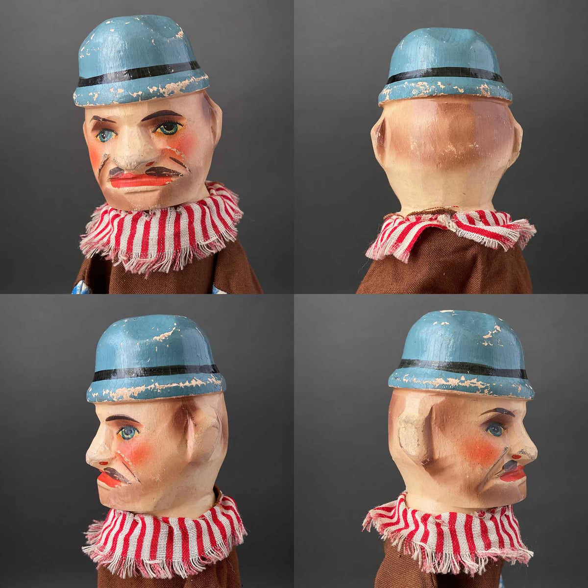 Toy PRETTY POLLY and GENTLEMAN Hand Puppets ~ Early 1900s Punch and ...