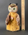 STEIFF Wittie Owl Hand Puppet ~ ALL IDs 1955-58 Early Model!